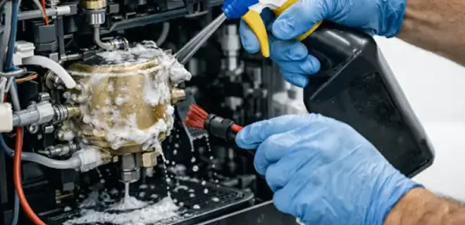Чистка гидравлики в Jacobs ES 800